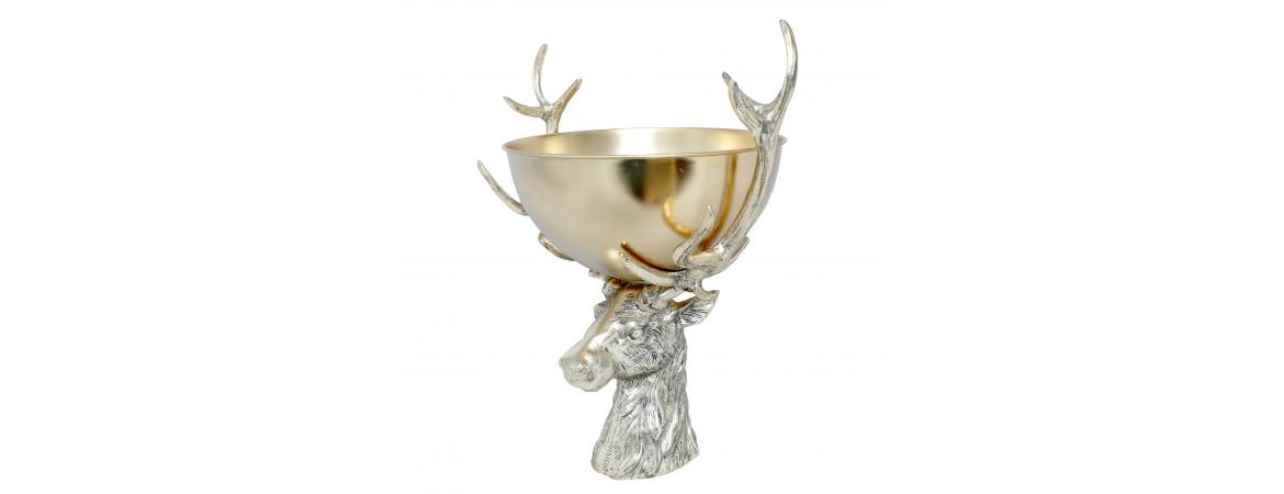 Stag with Punch Bowl