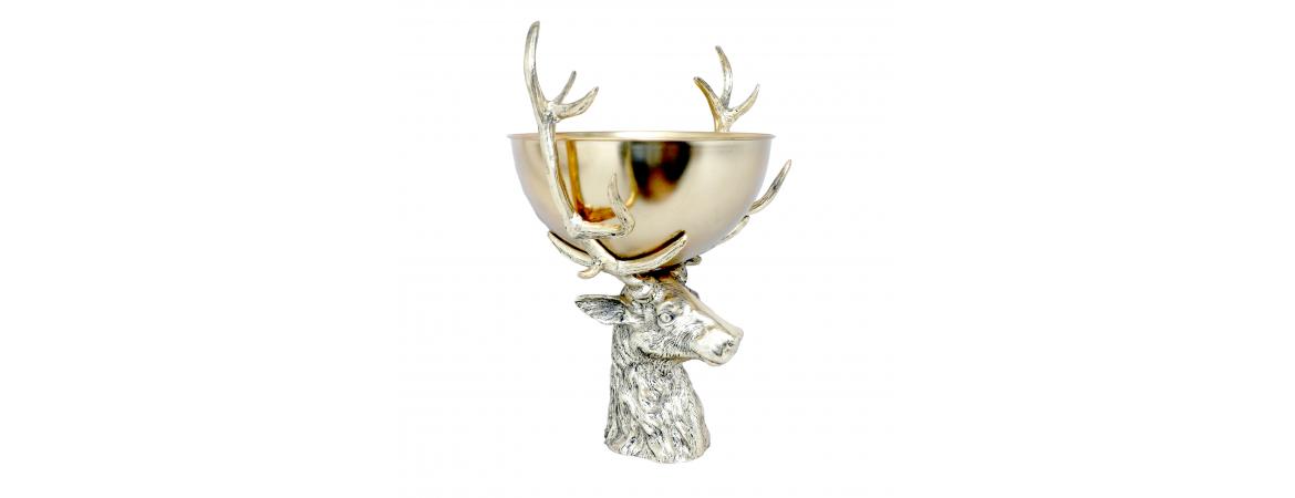 Stag with Punch Bowl