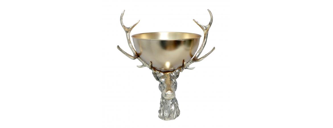 Stag with Punch Bowl