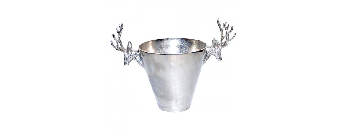 Champagne Cooler with Antler Handles