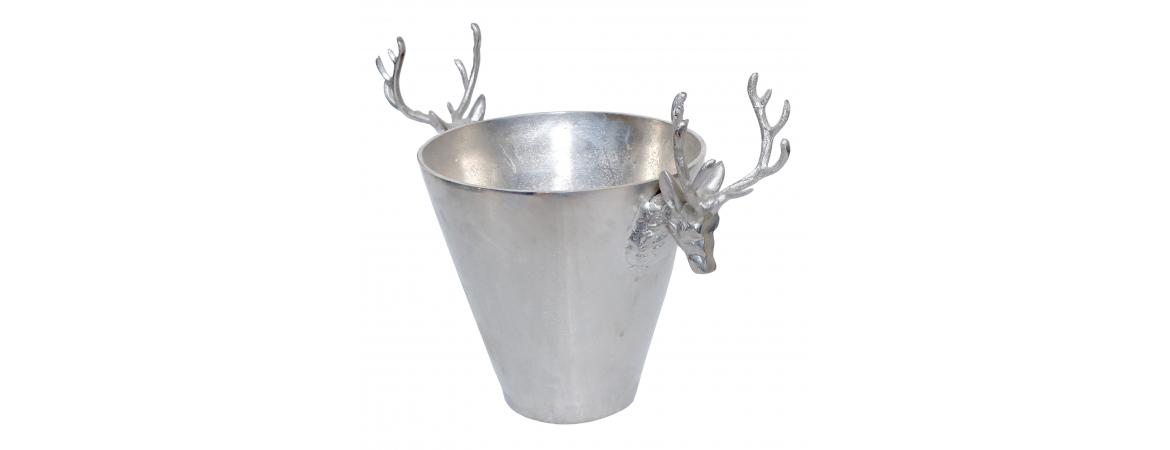 Champagne Cooler with Antler Handles