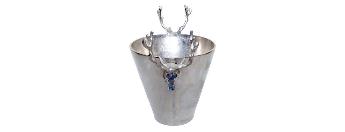 Champagne Cooler with Antler Handles