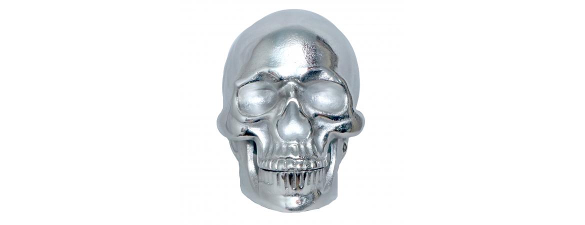 Giant Silver Skull H30cm W50cm