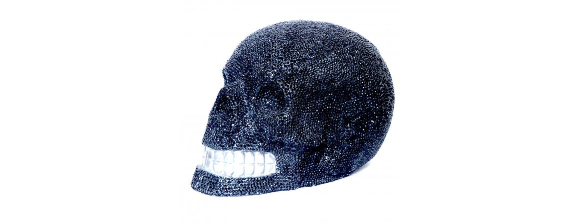 Giant Black Crystal Skull H30cm W50cm