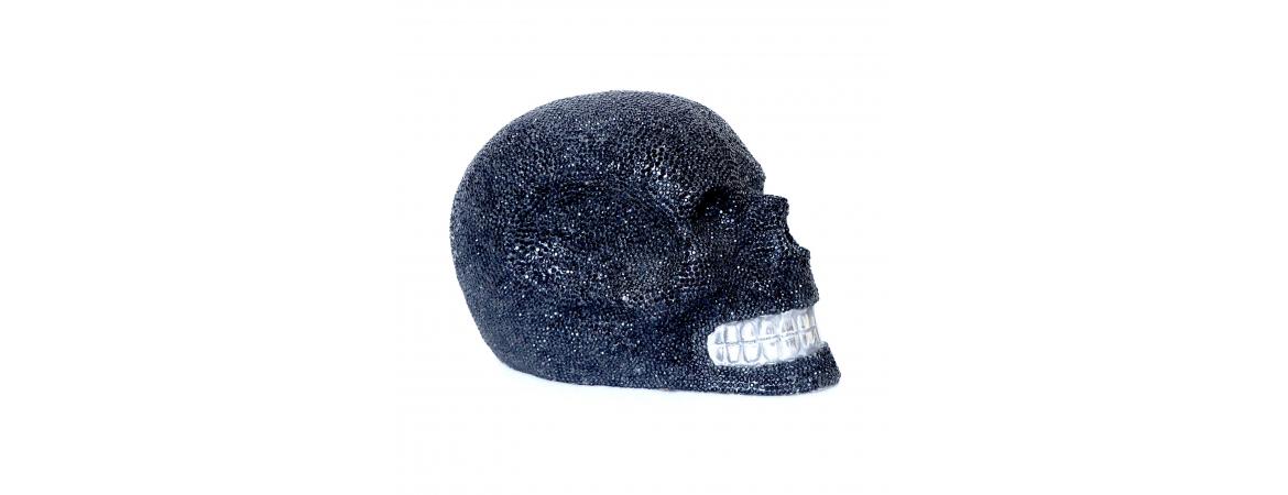 Giant Black Crystal Skull H30cm W50cm