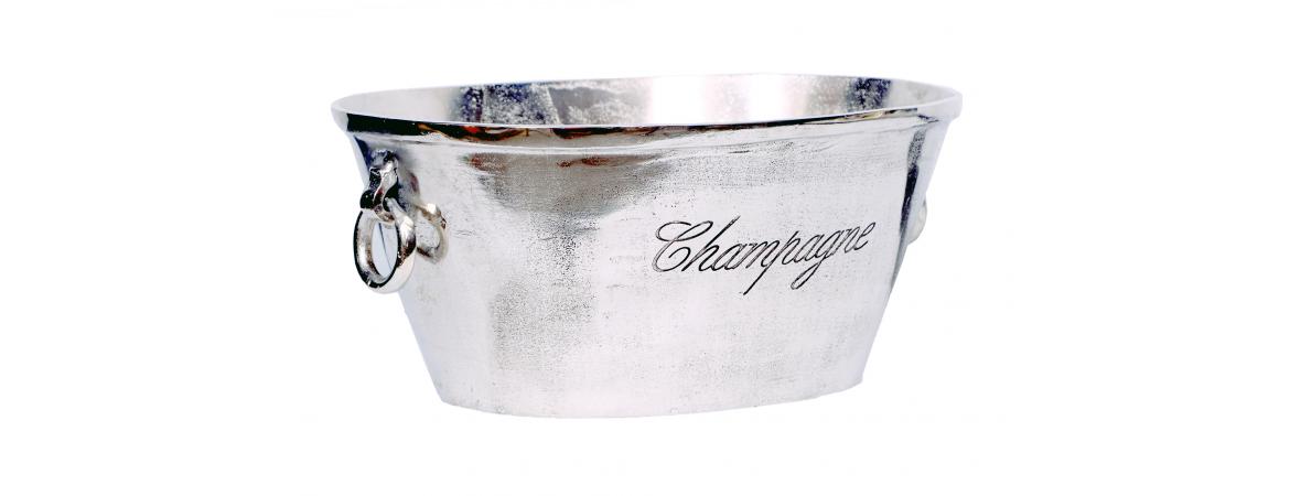 Champagne Cooler with Ring Handle