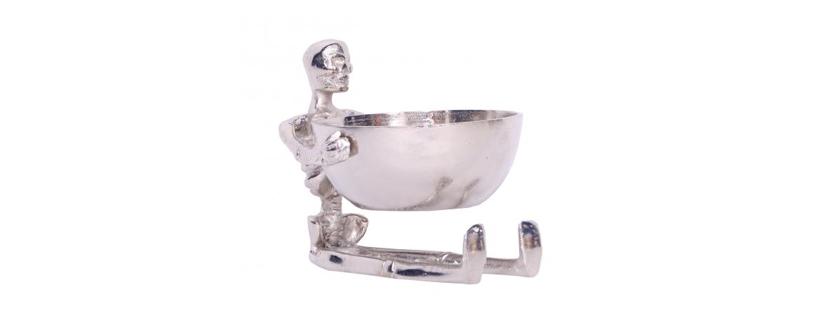 Skeleton with Bowl Small