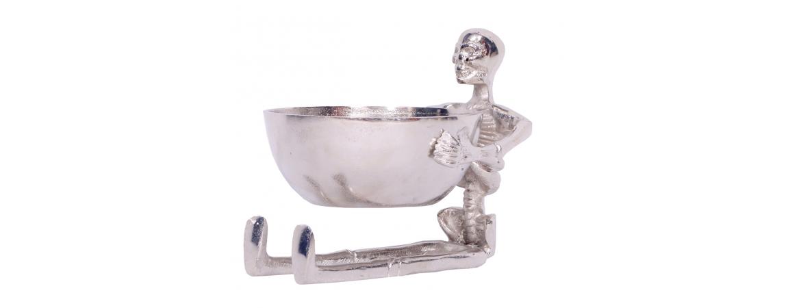 Skeleton with Bowl Small