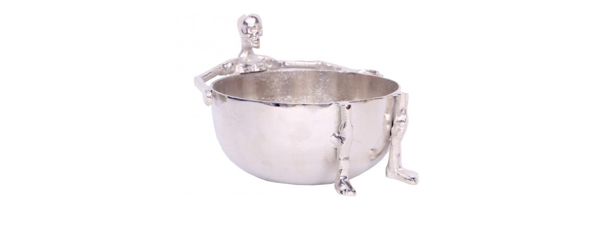 Skeleton with Bowl Large