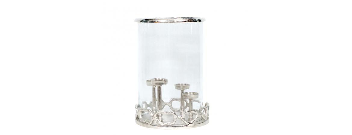 Lantern with 4 Candlelight Holders