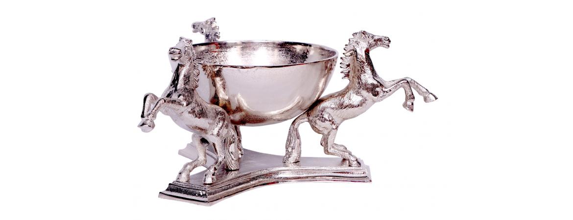 Horses with Bowl Small