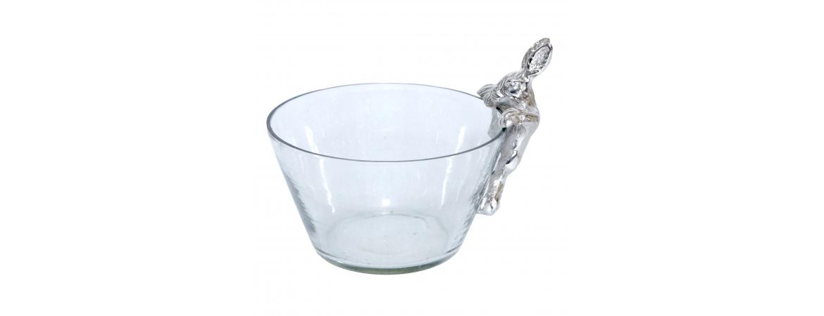 Glass Bowl with Bunny