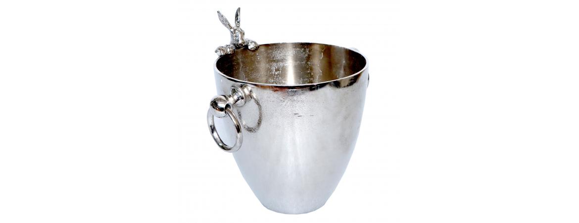 Ice Bucket with Rabbit Detail