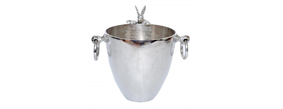 Ice Bucket with Rabbit Detail