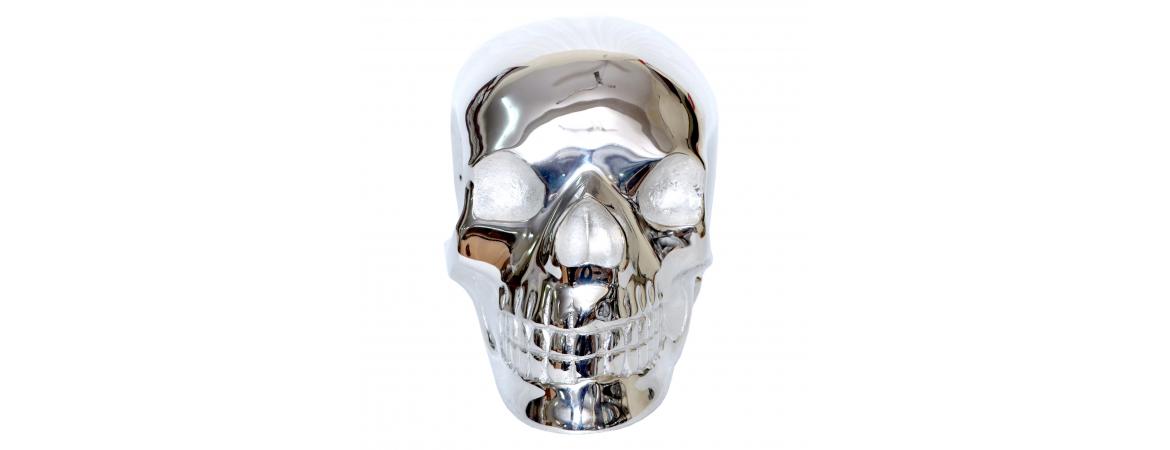 Silver Skull H17cm