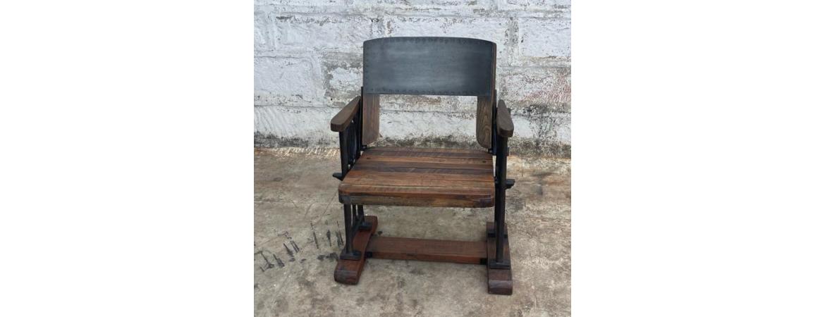 Reclaimed Wood & Metal Chair