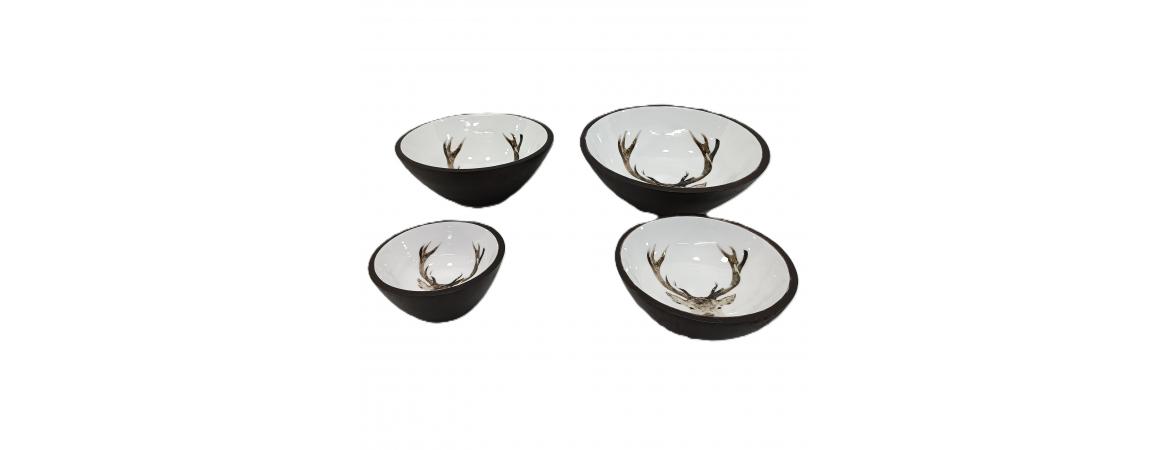 Wooden Deer Bowl