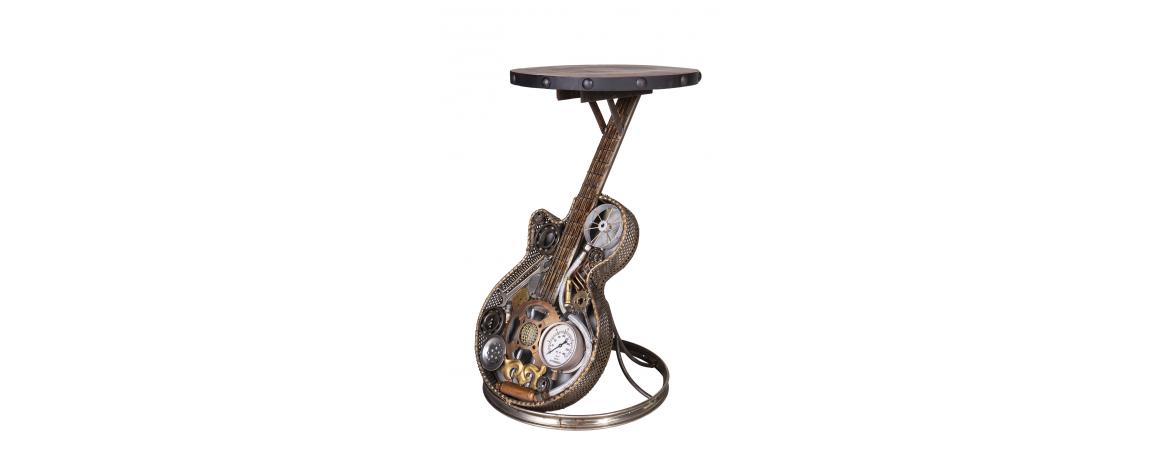 Wrought Iron Guitar Table