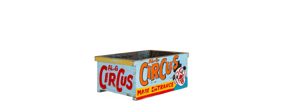 Hand Painted Wooden Circus Box