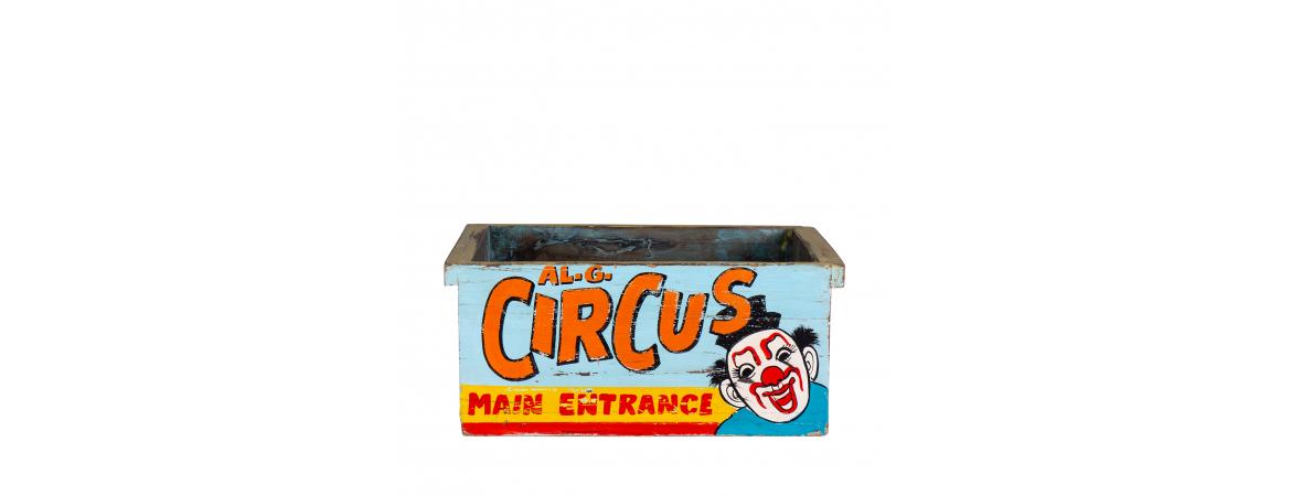 Hand Painted Wooden Circus Box