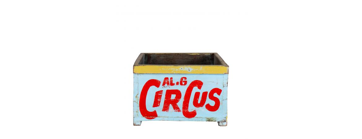 Hand Painted Wooden Circus Box