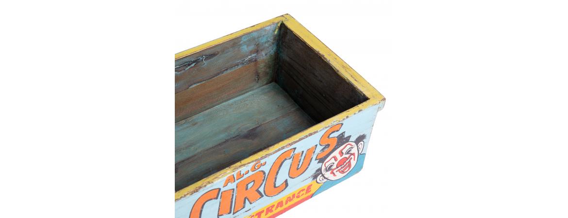 Hand Painted Wooden Circus Box