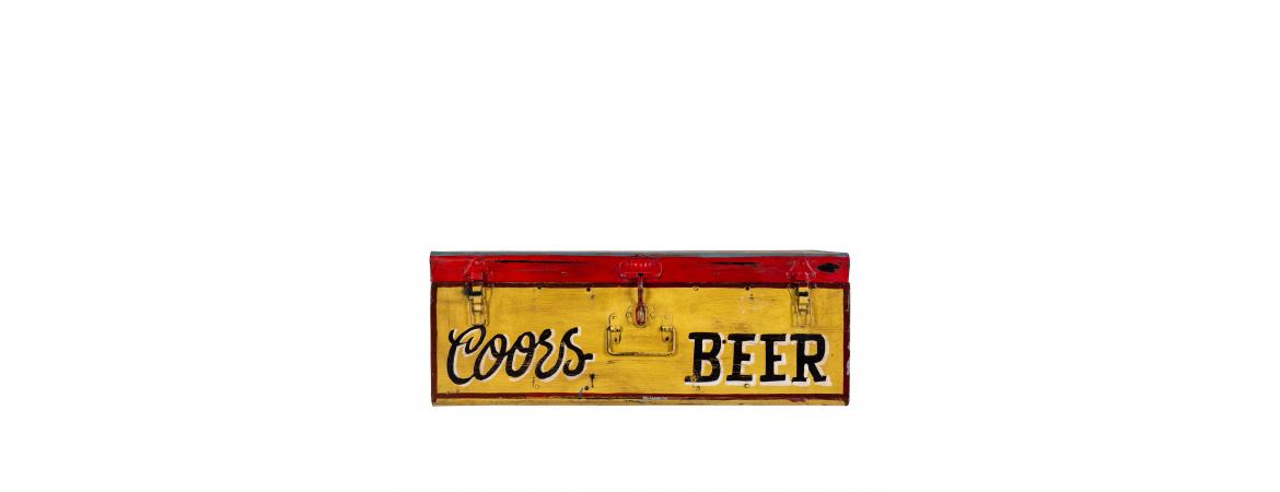 Hand Painted Iron Trunk Beer