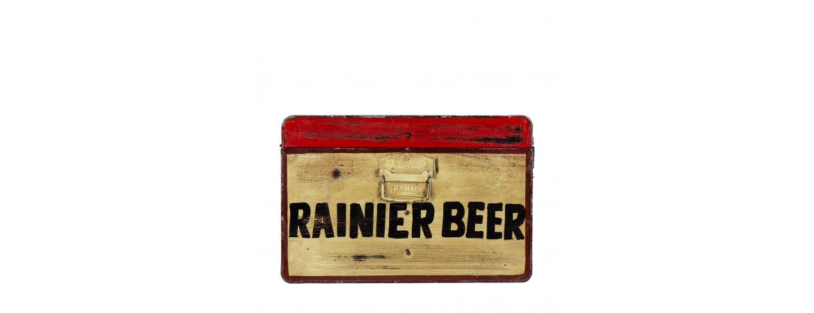 Hand Painted Iron Trunk Beer