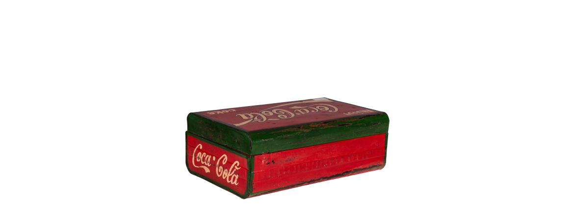 Hand Painted Iron Trunk Coca Cola