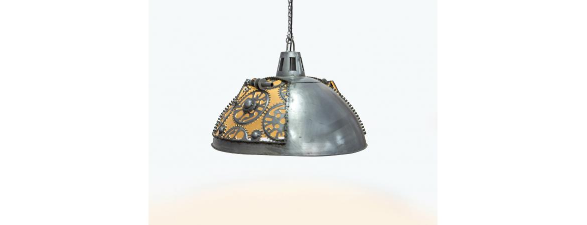 Round Cog Ceiling Pendant Light