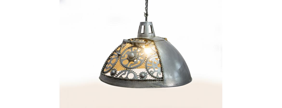 Round Cog Ceiling Pendant Light