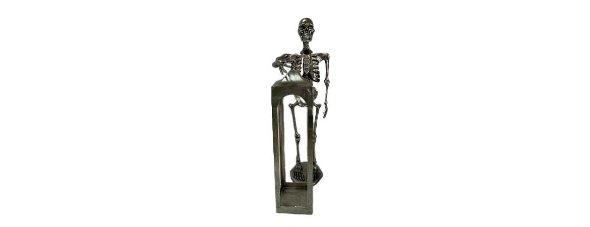 Skeleton with Lantern H120cm