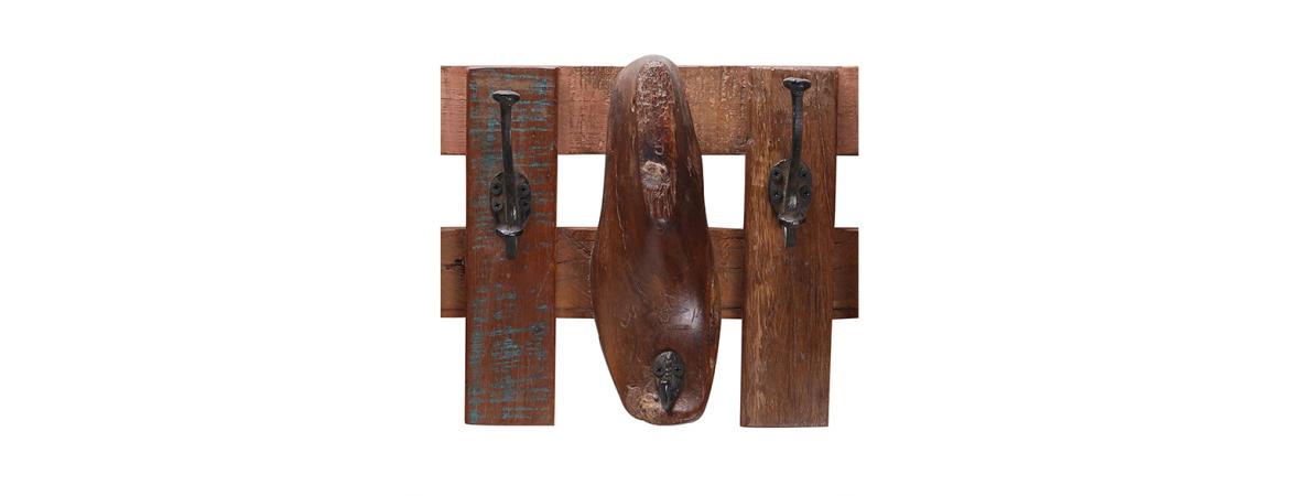 Coat Rack made from 1 Antique Shoe Mould