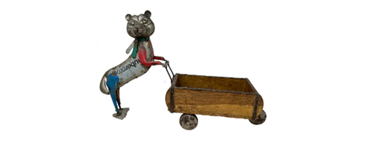 Racoon with Wheelbarrow