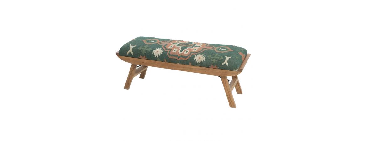 Folding Bench - Green