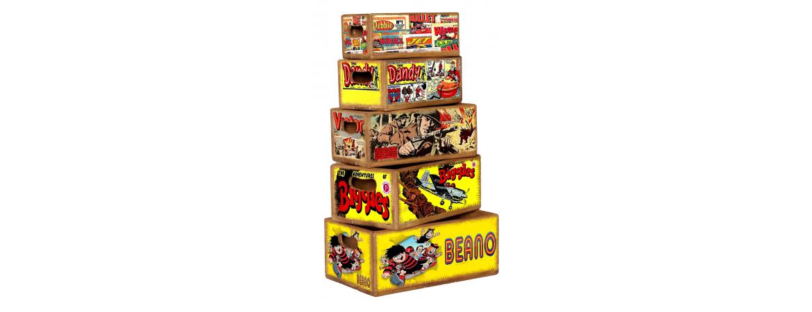 Set of 5 Shellfish Nesting Boxes - Beano Comic