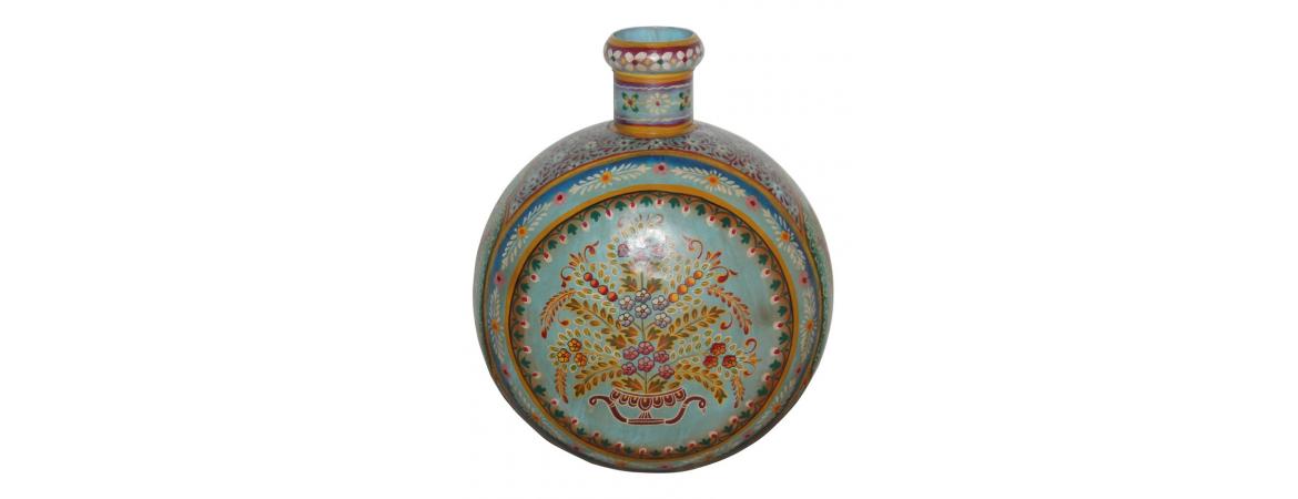 Handpainted Iron Pot