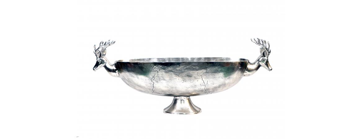 Bowl with Deer Handles H42cm