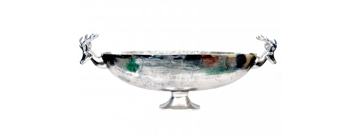 Bowl with Deer Handles H44cm