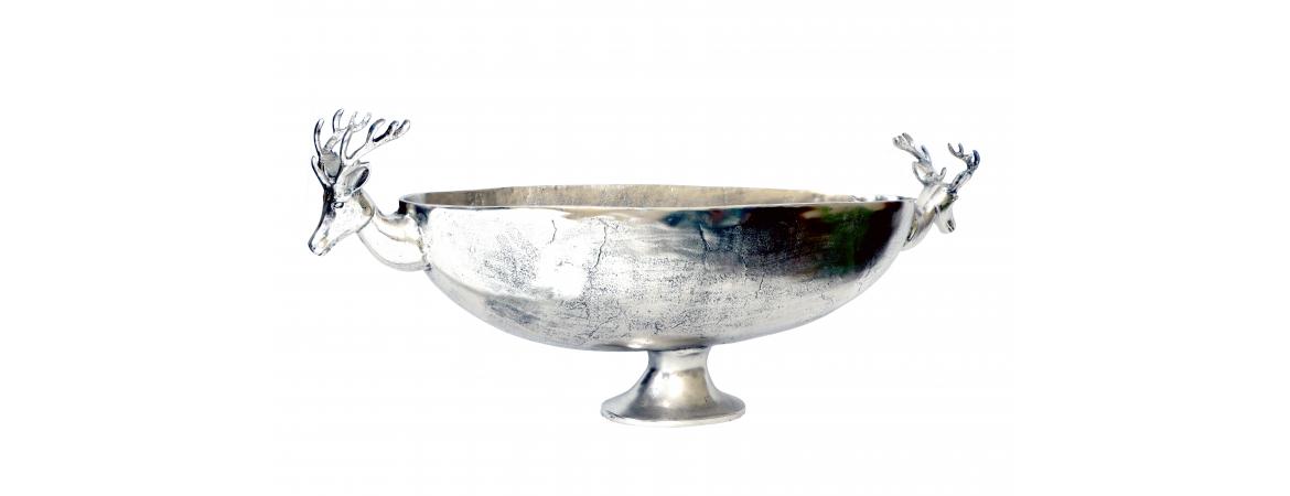 Bowl with Deer Handles H44cm