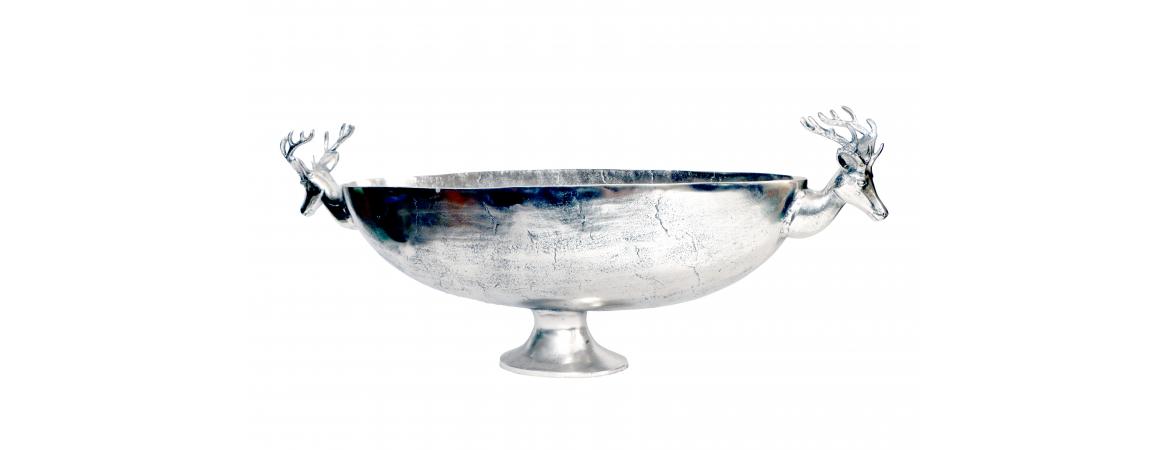 Bowl with Deer Handles H44cm