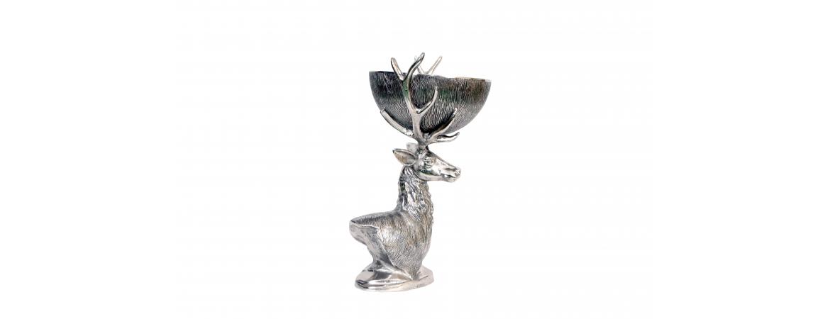 Deer with Bowl H62cm