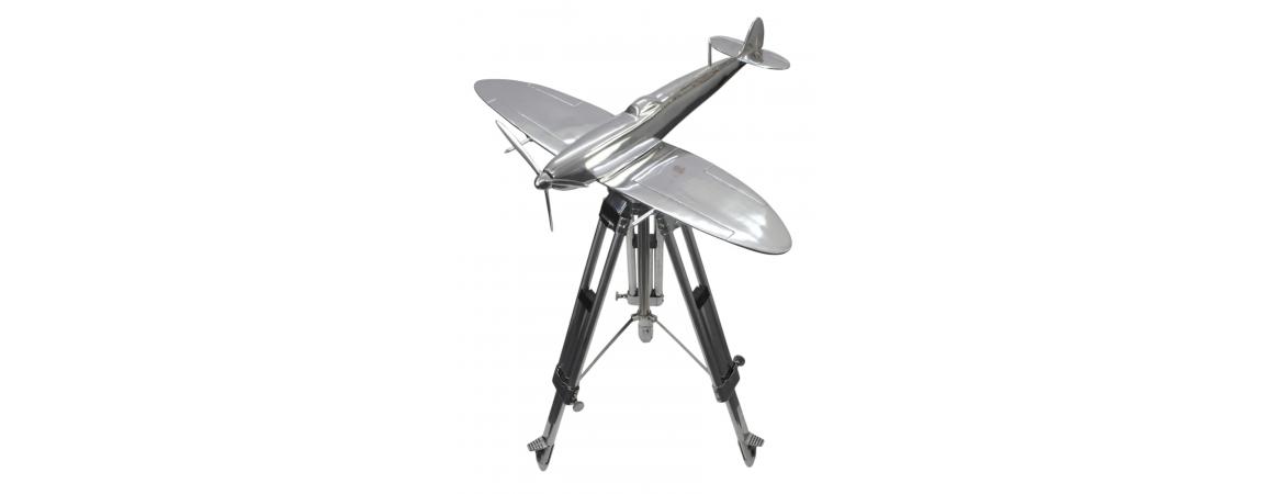 Spitfire Aircraft Model on Tripod (large)