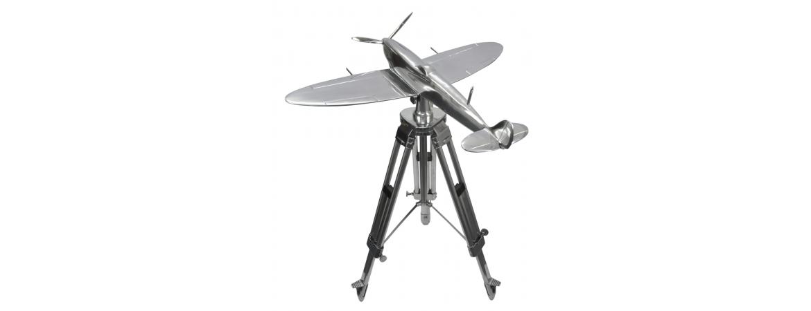 Spitfire Aircraft Model on Tripod (large)