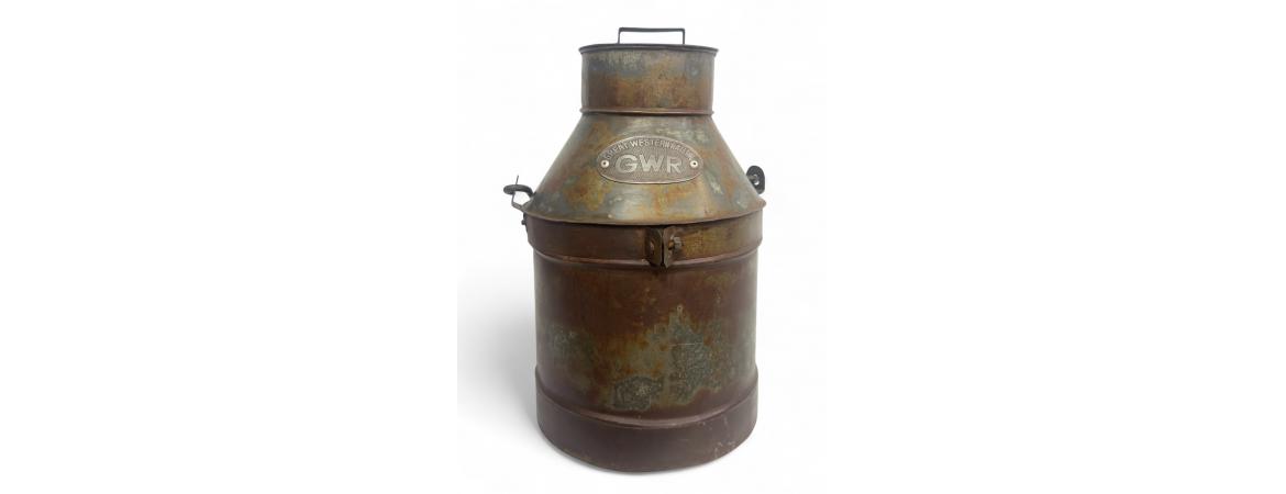 Assorted GWR Iron Milk Churn