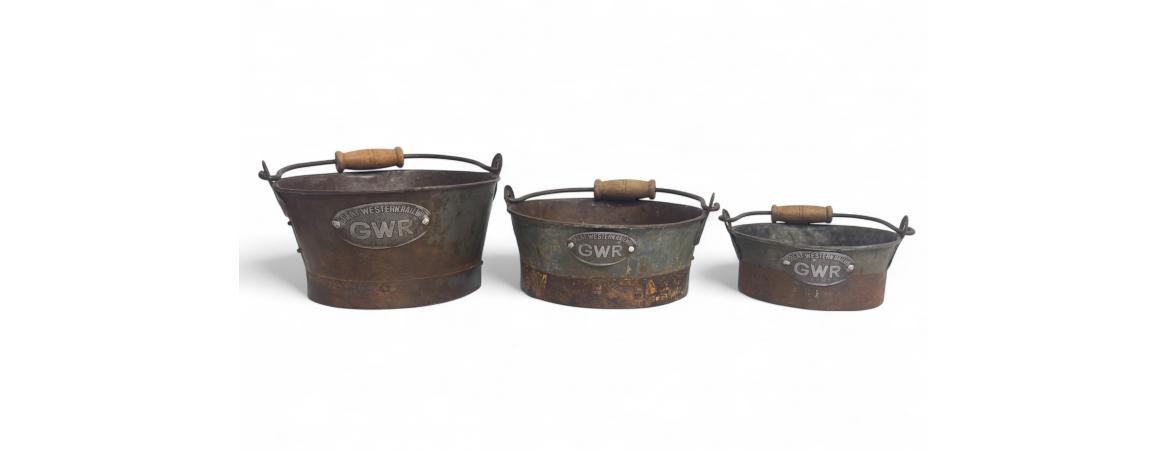 Set of 3 Iron GWR Baskets