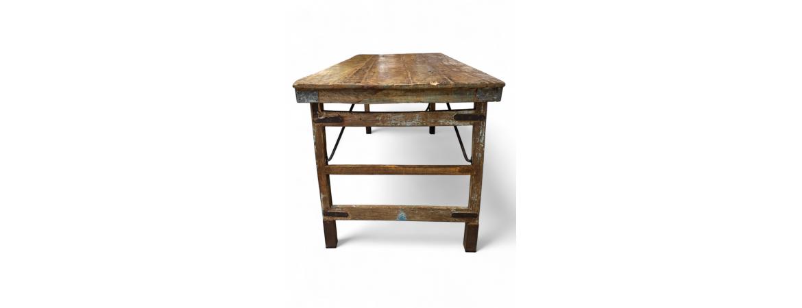 Antique Folding Display Table - W152 x D76 x H70cm
