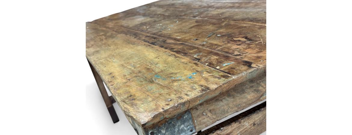 Antique Folding Display Table - W152 x D76 x H70cm