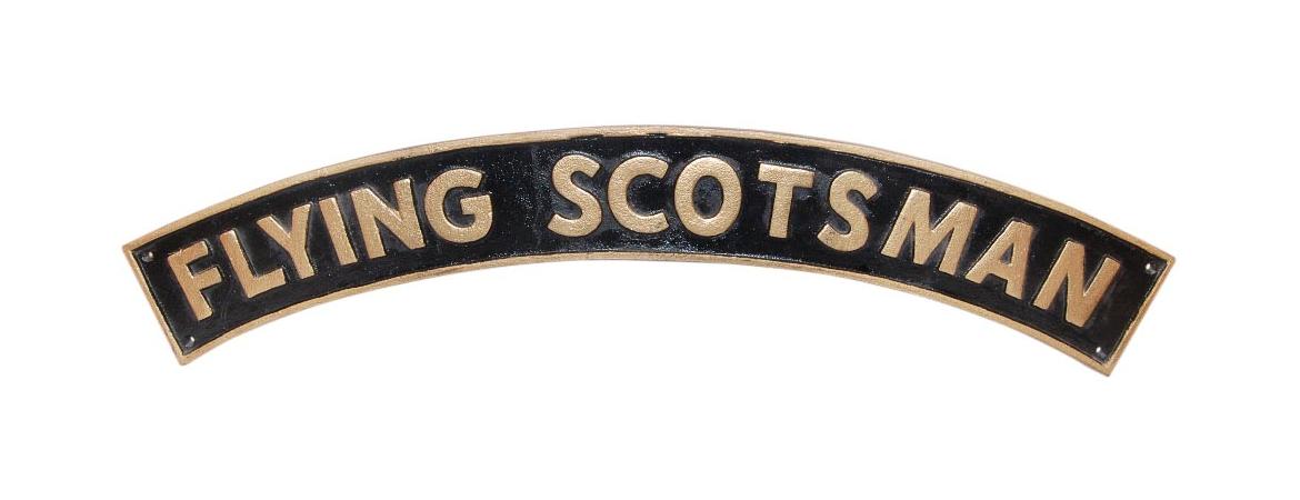 Flying Scotsman Curved Sign