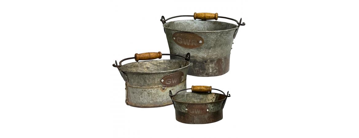 Set of 3 Iron GWR Baskets